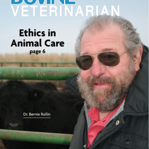Dr. Bernie Rollin on cover of Bovine Veterinarian magazine
