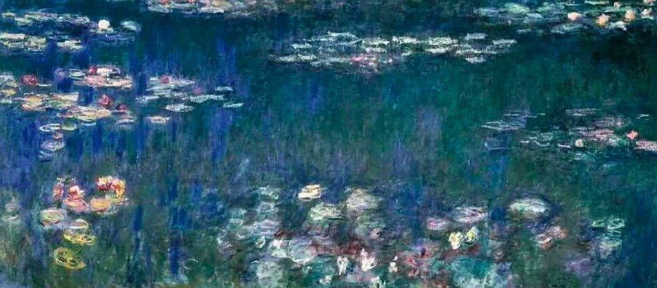 Monet's Water Lillies, Green Harmony