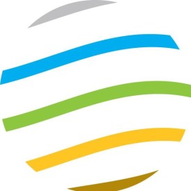 color logo of a globe, from the School of Global Environmental Sustainability