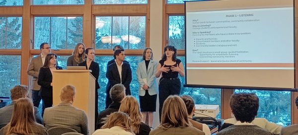 Gail presents at a conference