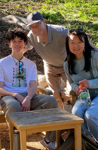 Ken Shockley with his family