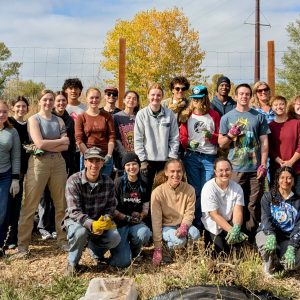 students at a farm