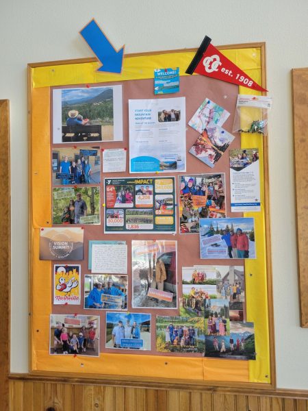 bulletin board at ymca