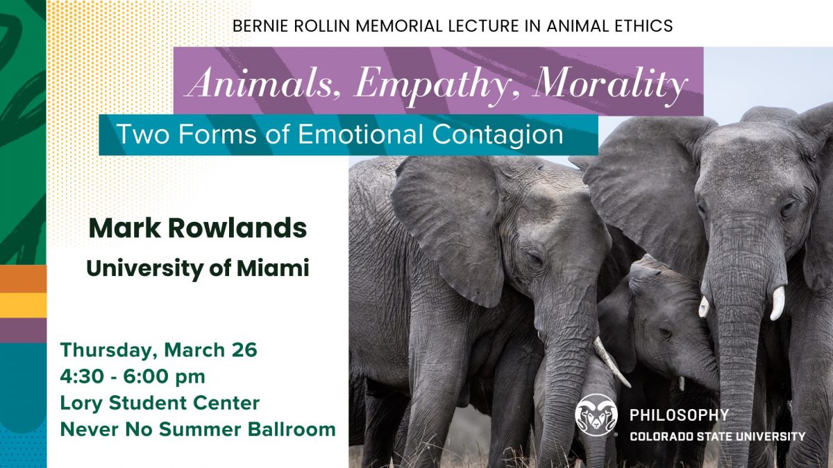 flyer for rowlands talk